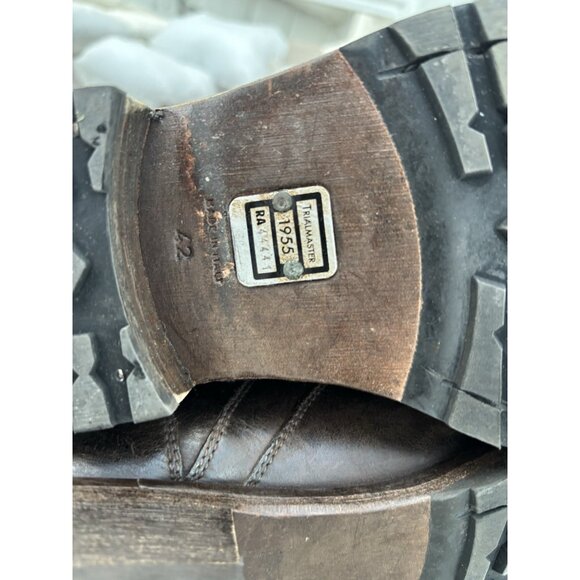 Belstaff Trialmaster Boots Mens US 9 Smooth Leather Brown Moto Italy 42 Harness